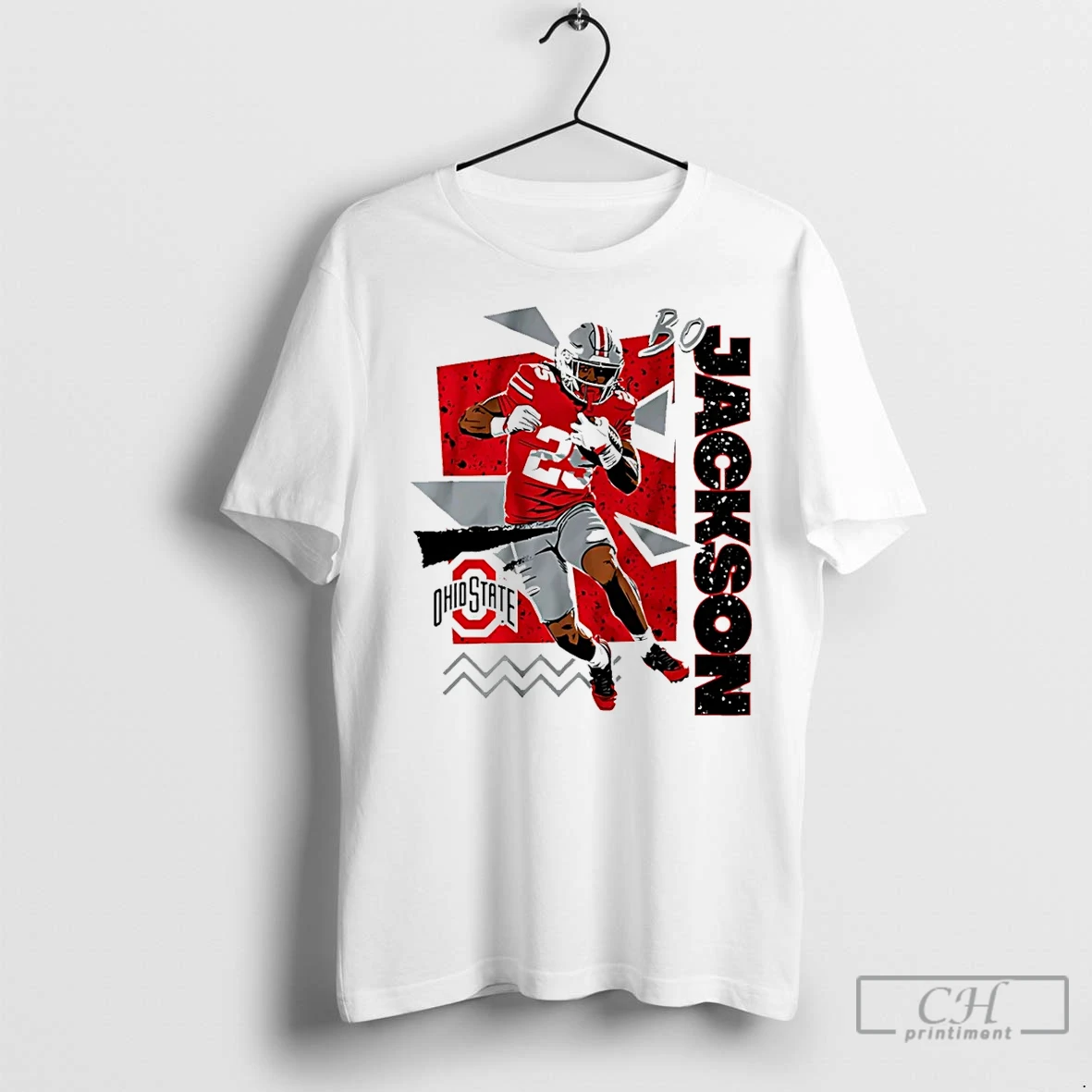 Premium Bo Jackson Ohio State Football 90s Style T Shirt