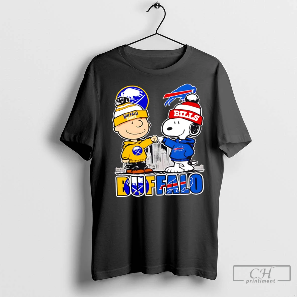 Premium Buffalo Sabres X Bills Snoopy T Shirt