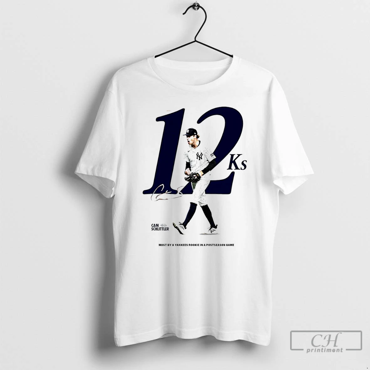 Premium Cam Schlittler New York Yankees Most Strikeouts By A Yankees Rookie In A Postseason Game T Shirts Hoodie