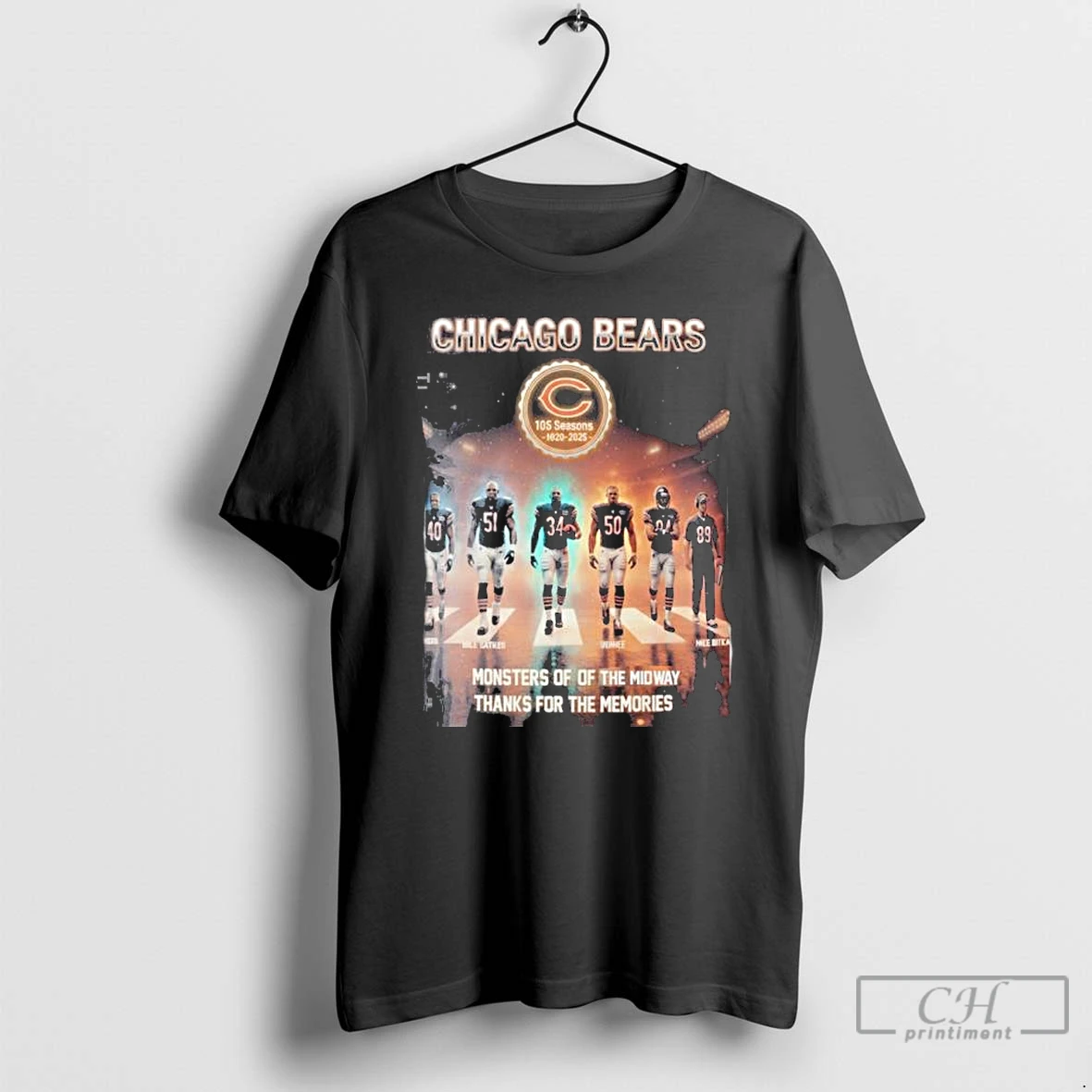 Premium Chicago Bears 105th Anniversary 1920 2025 Monsters Of The Midway T Shirts Hoodie