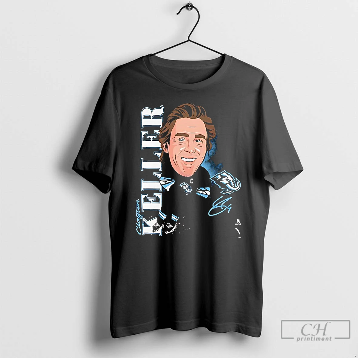 Premium Clayton Keller Caricature Signature Utah Mammoth T Shirts Hoodie