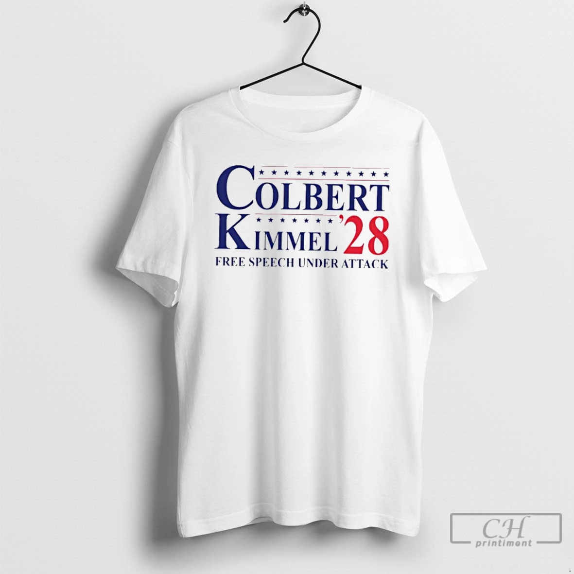 Premium Colbert Kimmel 2028 Free Speech Under Attack T Shirts Hoodie