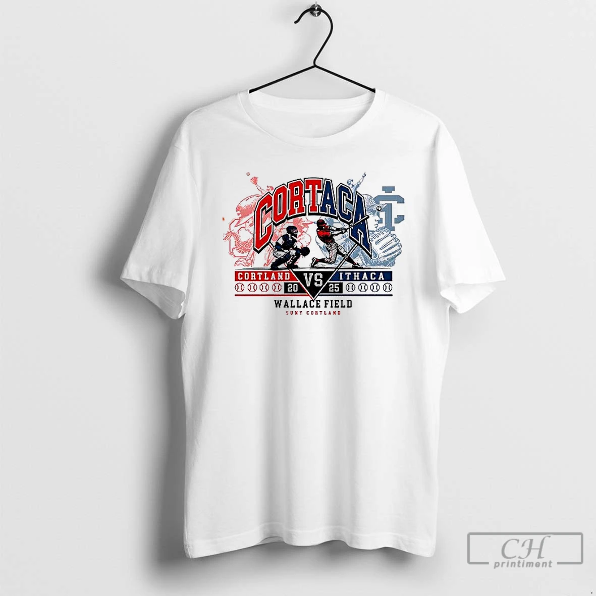 Premium Cortland Vs Ithaca 2025 Wallace Field T Shirts Hoodie