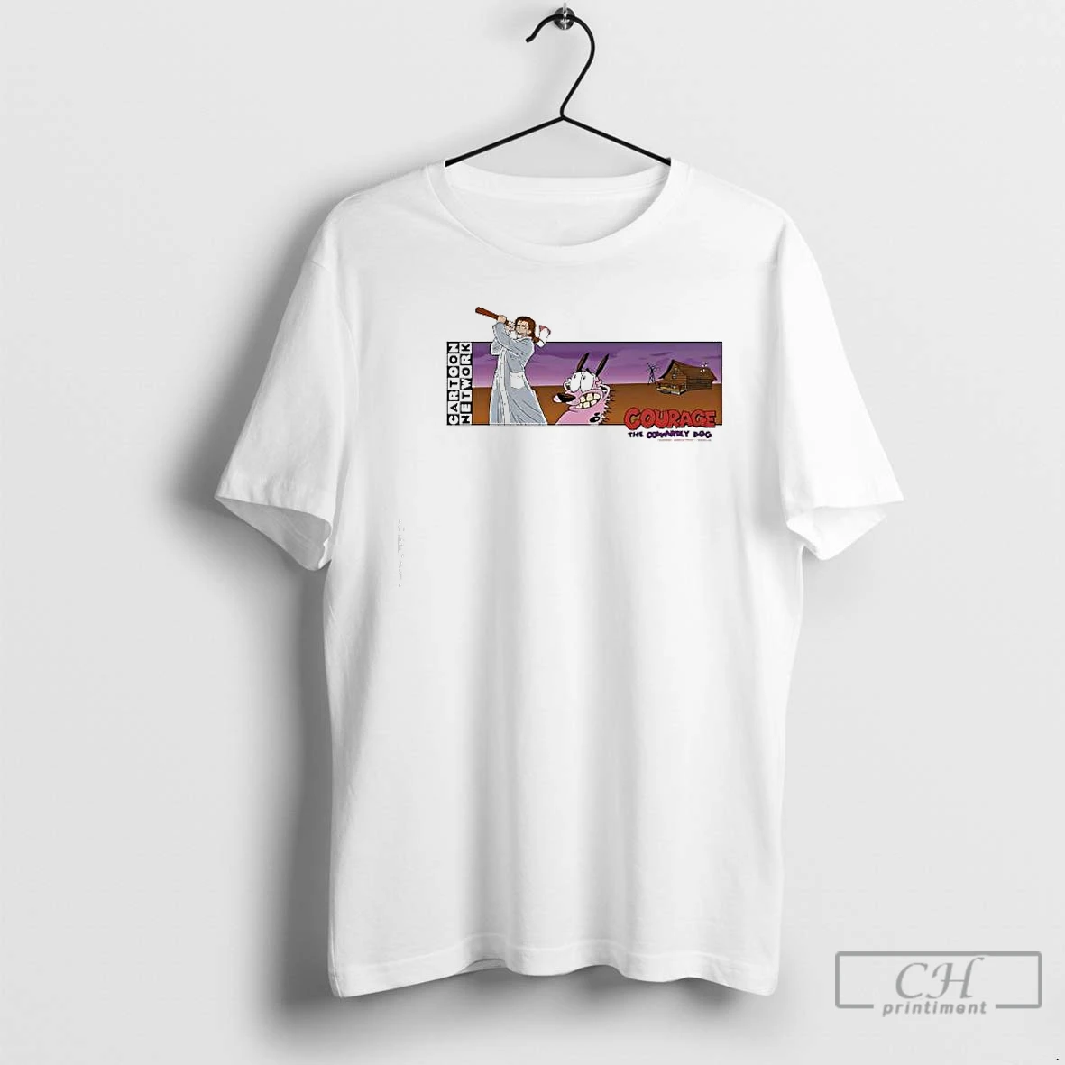 Premium Courage The Cowardly Dog Series Cartoon Network From 1999 To 2002 T Shirts Hoodie