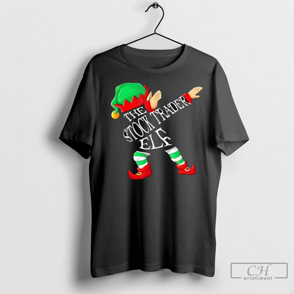 Premium Dabbing Stock Trader Fairy Funny Christmas Holiday T Shirt