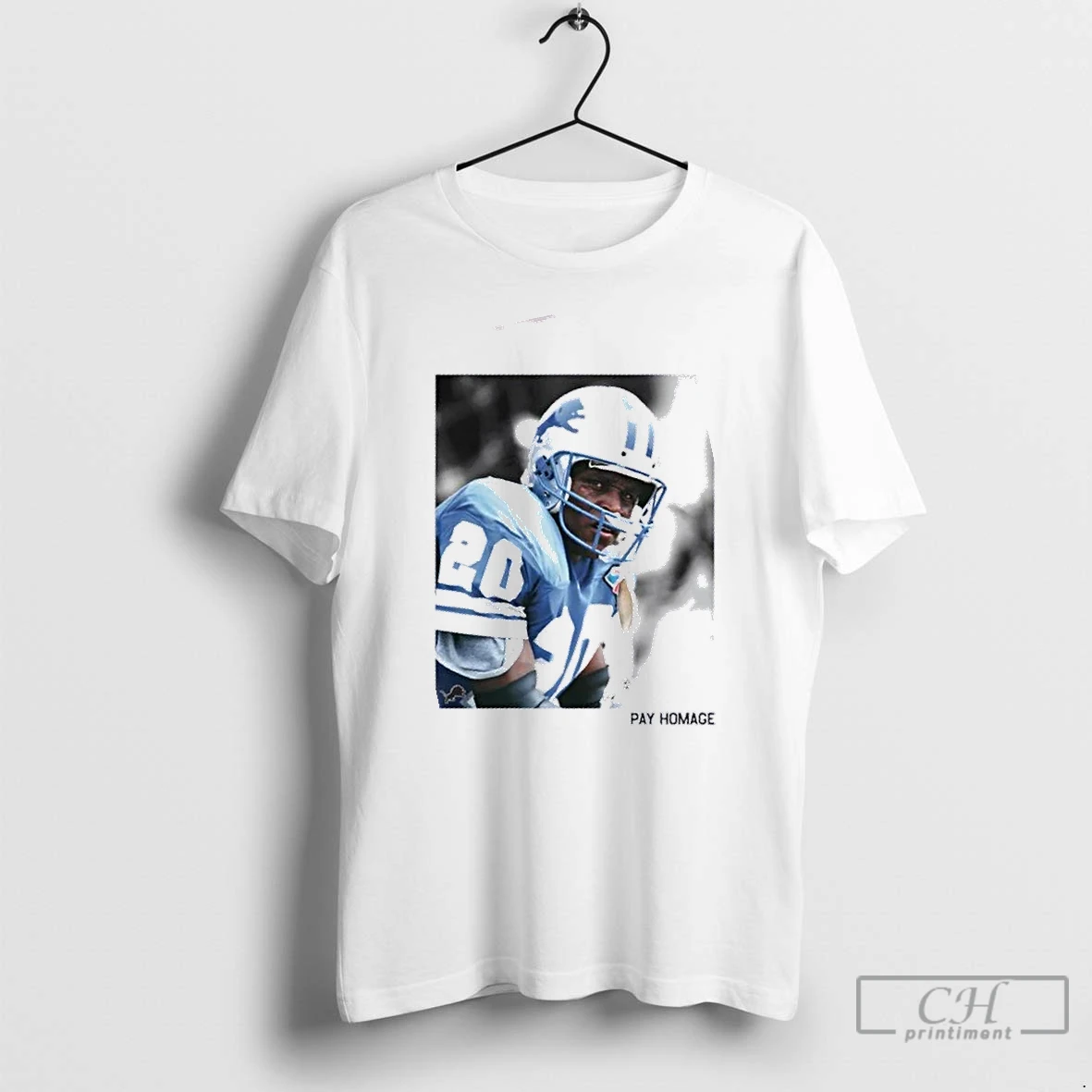 Premium Detroit Lions Barry Sanders Homage Ash Pay Homage T Shirts Hoodie