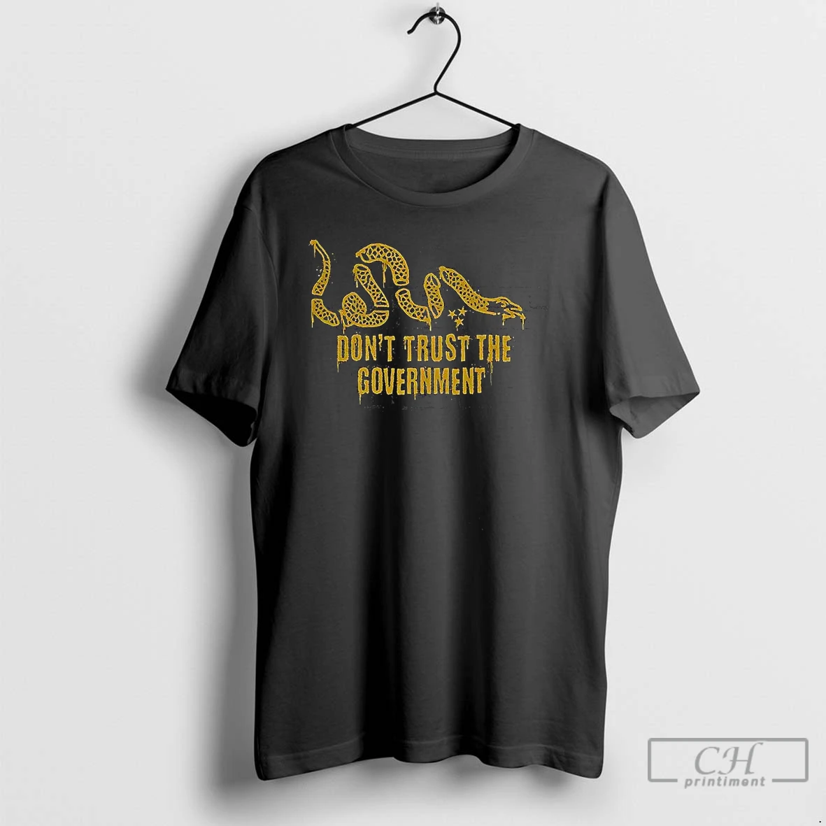 Premium Dont Trust The Government Snake Satirical Graphic T Shirts Hoodie