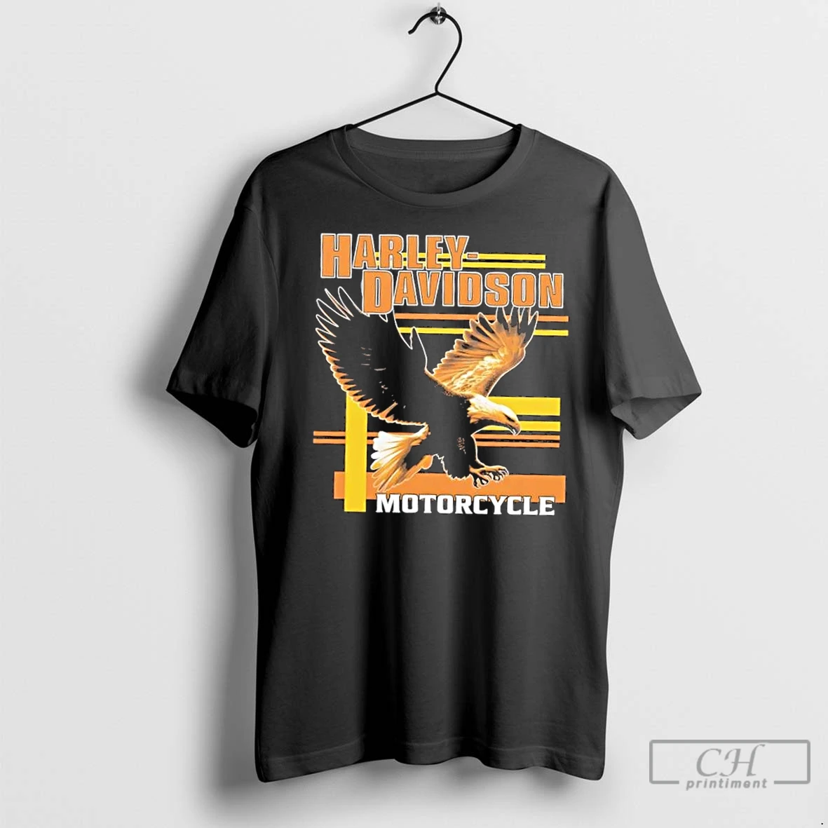 Premium Eagle Harley Davidson Motorcycle Freedom T Shirt