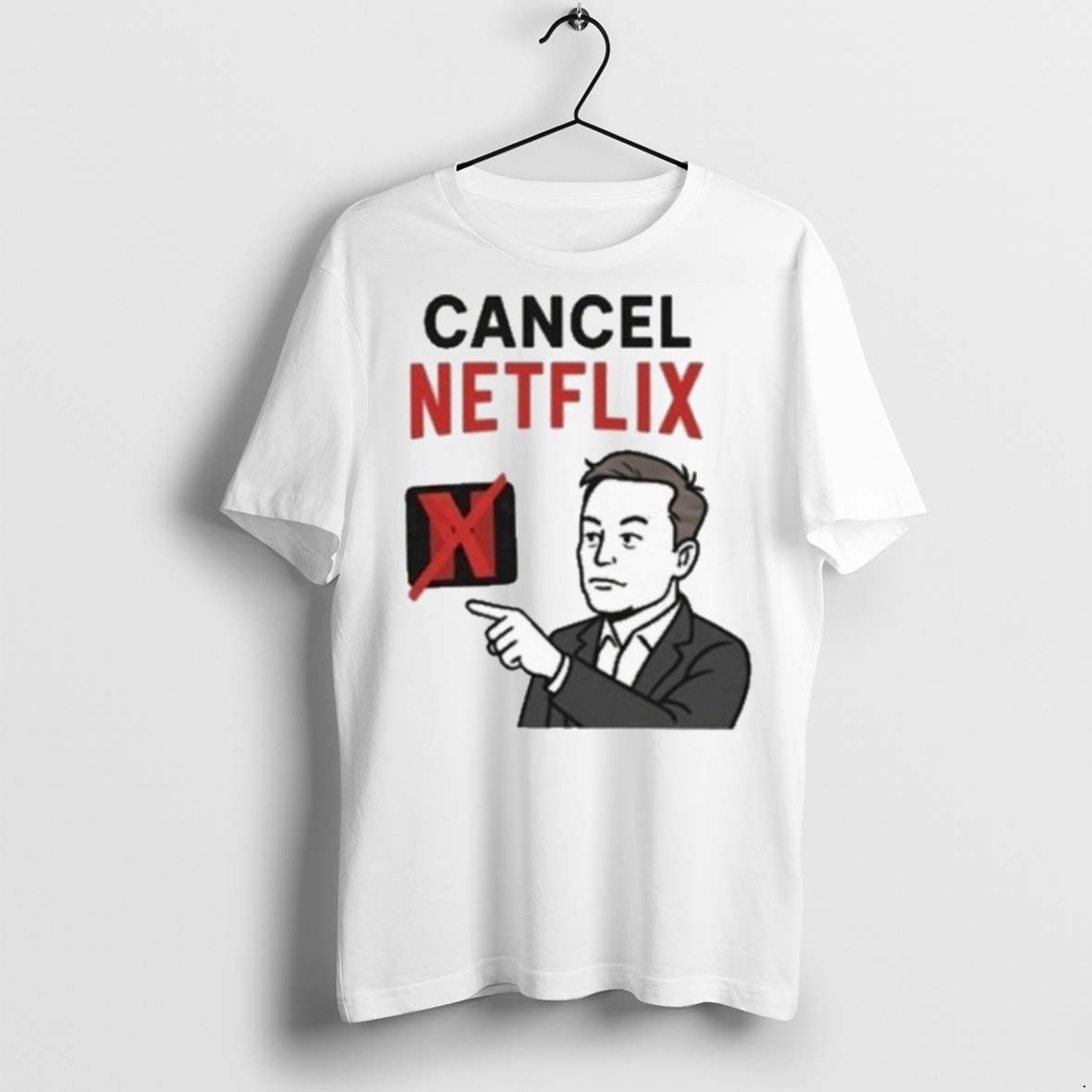 Premium Elon Musk Cancel Netflix Viral Meme Support T Shirts