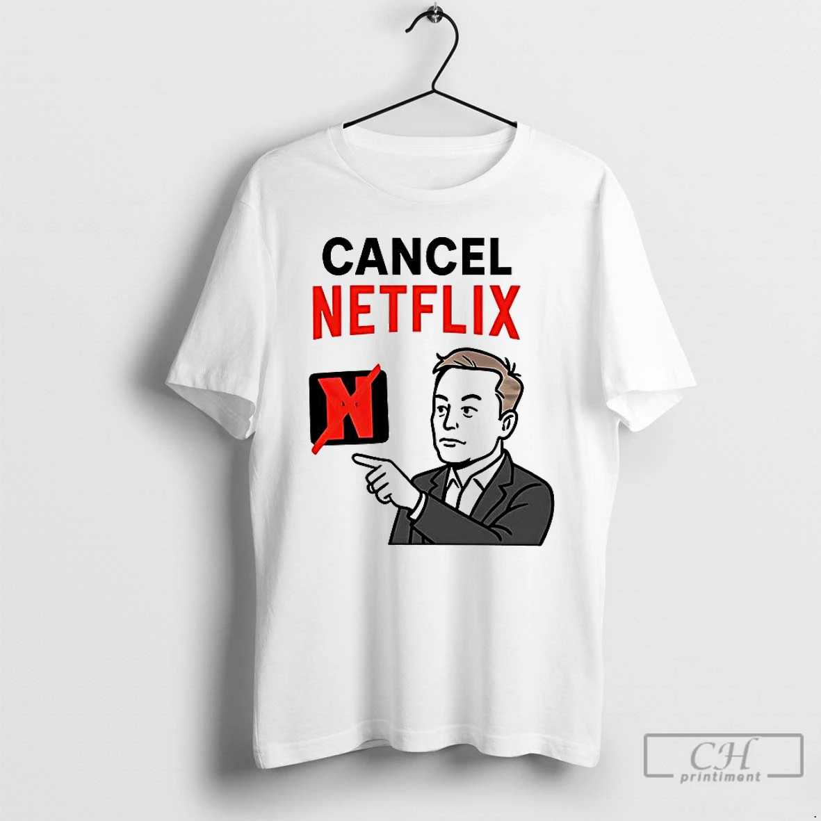 Premium Elon Musk Cancel Netflix Meme T Shirts