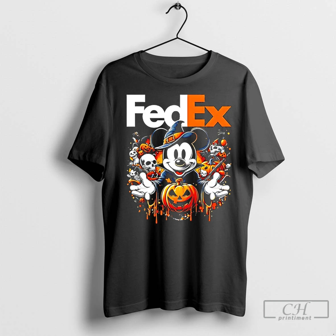Premium Fedex X Mickey Trick Or Treat Halloween T Shirt