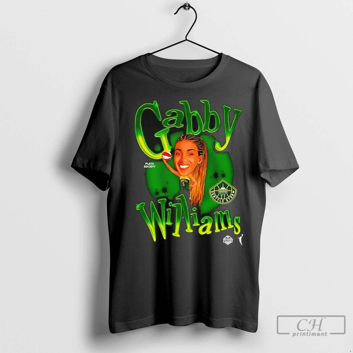 Premium Gabby Williams Seattle Stormwnba Player Playa Society Graphic T Shirts