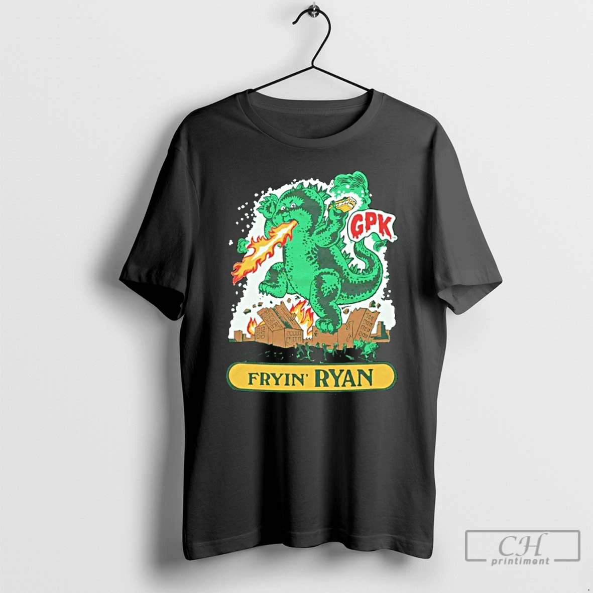 Premium Garbage Pail Kids Fryin Ryan Dragon T Shirts Hoodie