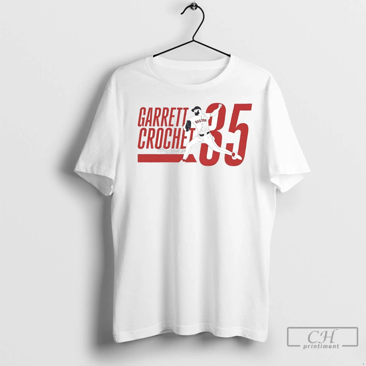 Premium Garrett Crochet Pitching Boston Red Sox T Shirt