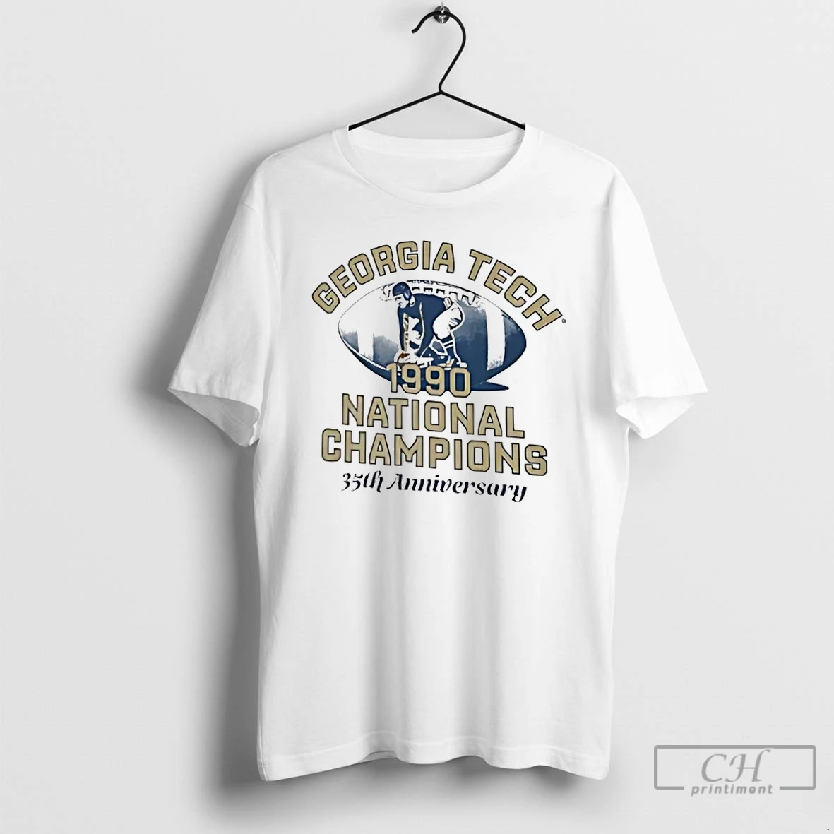 Premium Georgia Tech Yellow Jackets 1990 National Champs Anniversary T Shirts Hoodie