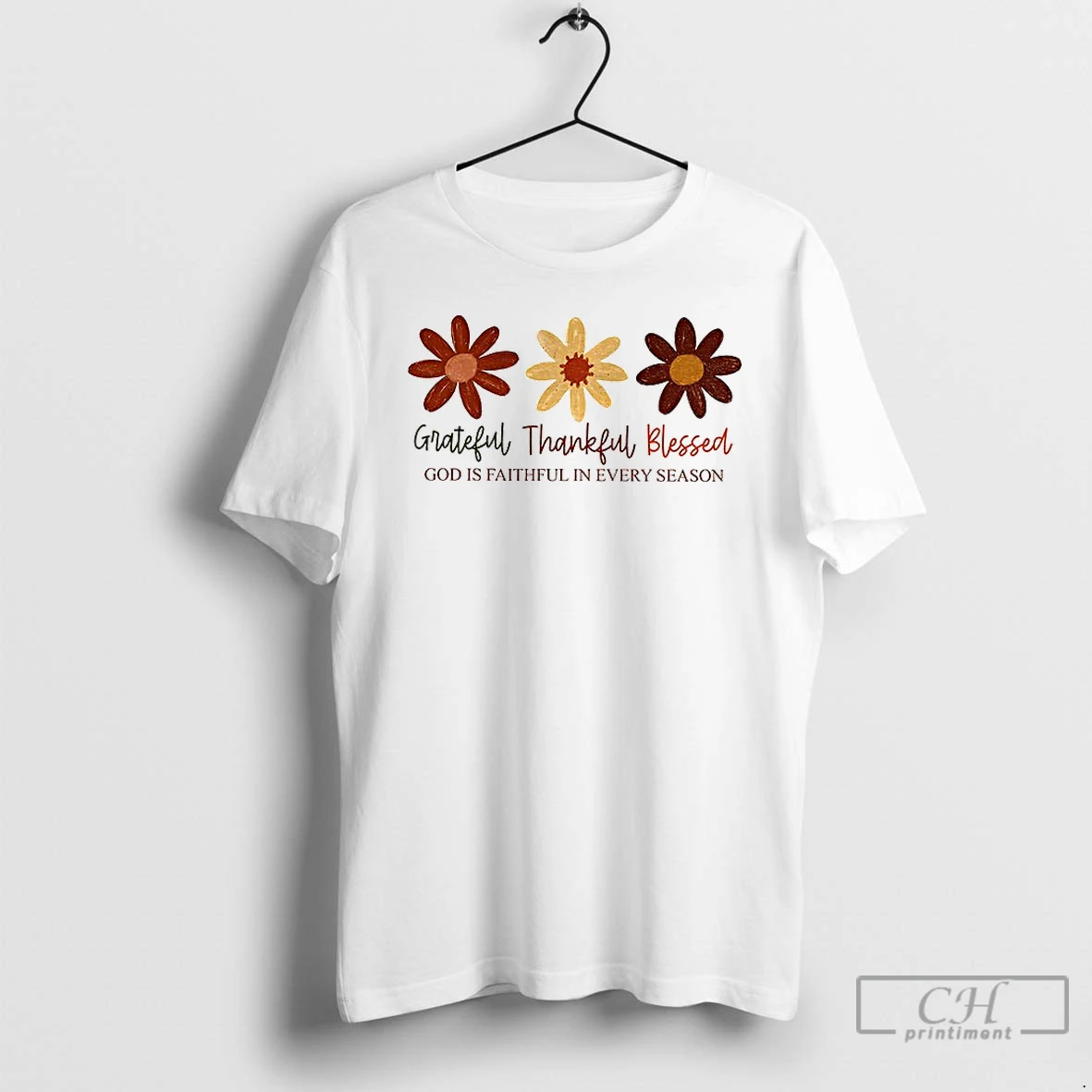 Premium Grateful Thankful Blessed God Is Faithful In Every Season Vintage T Shirts Hoodie
