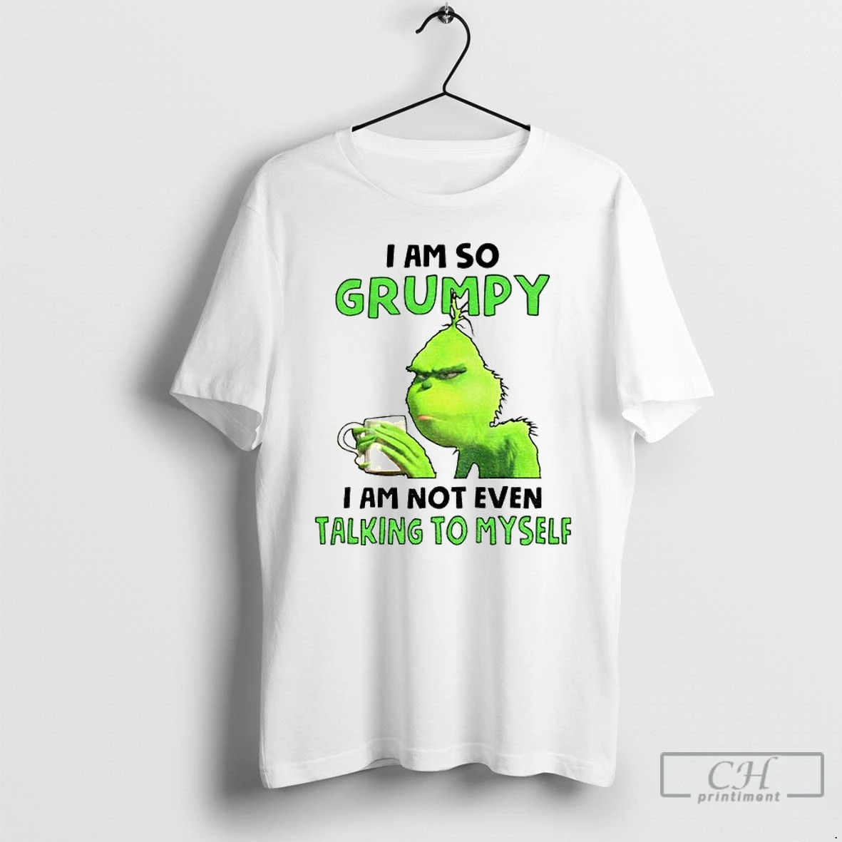 Premium Grinch I Am So Grumpy I Am Not Even Talking To Myself Christmas T Shirts