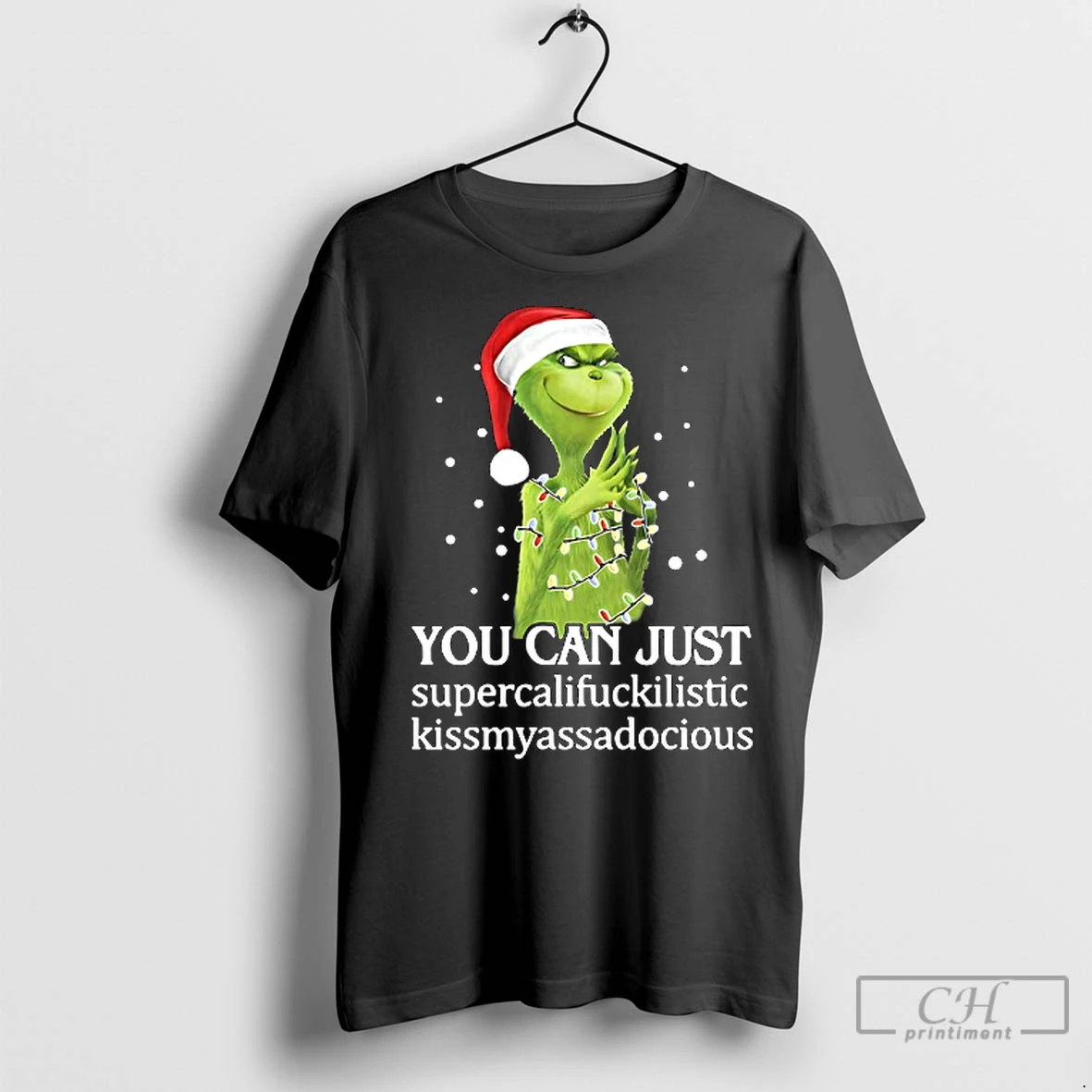 Premium Grinch You Can Just Christmas Christmas T Shirt