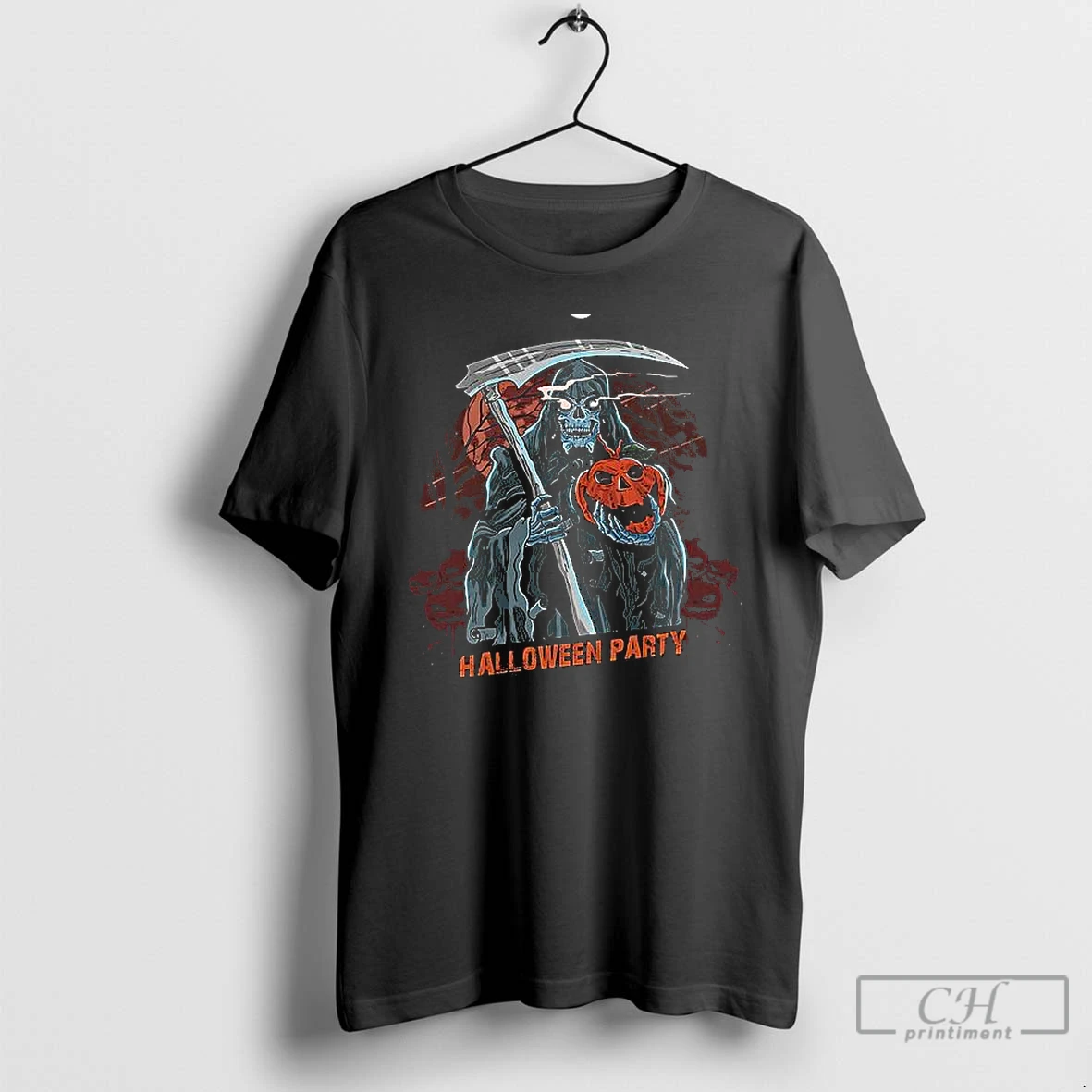 Premium Halloween Party Death Vintage T Shirts Hoodie