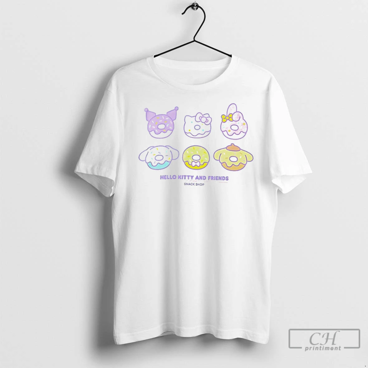 Premium Hello Kitty And Friends Donut Snack Shop T Shirt