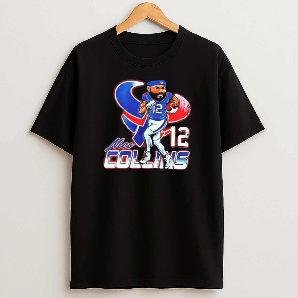 Premium Houston Texans Nico Collins Cartoon Vintage Sweatshirt Tee