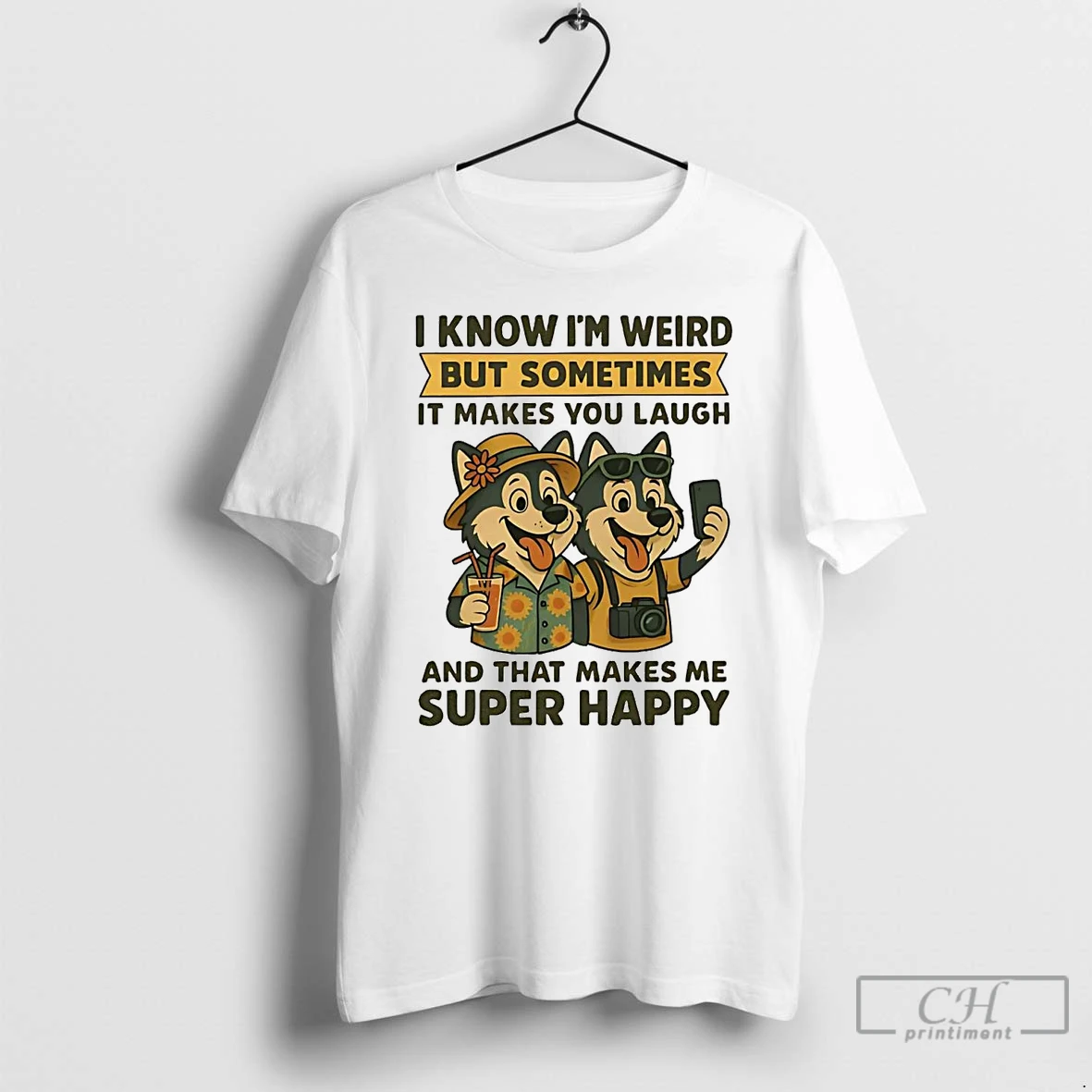 Premium Husky I Know Im Weird But Sometimes It Makes You Laugh Super Happy T Shirts Hoodie