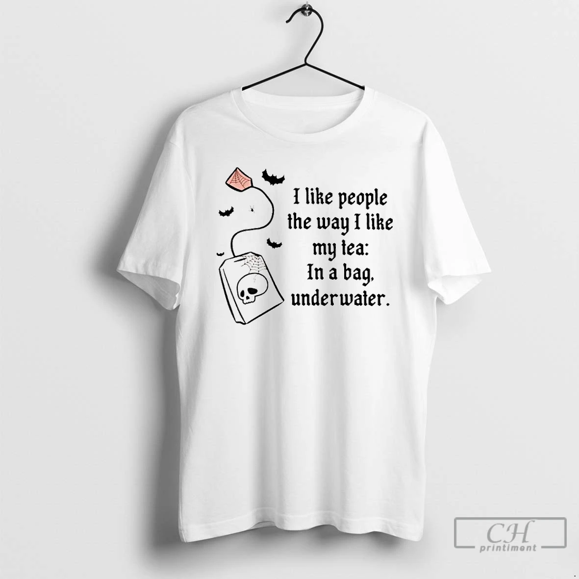 Premium I Like People The Way I Like My Tea In A Bag Underwater Ornaments T Shirts Hoodie