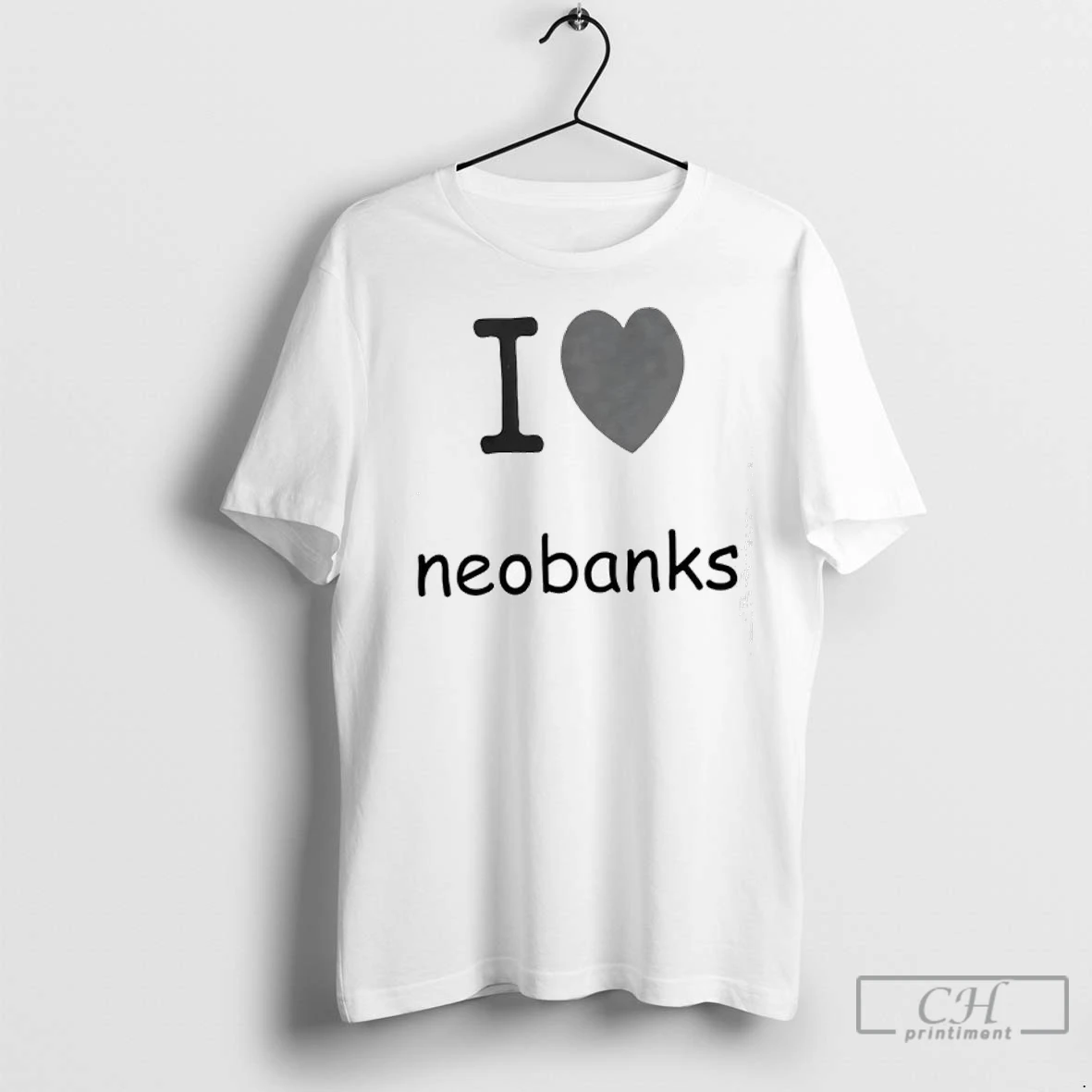 Premium I Love Neobanks T Shirt