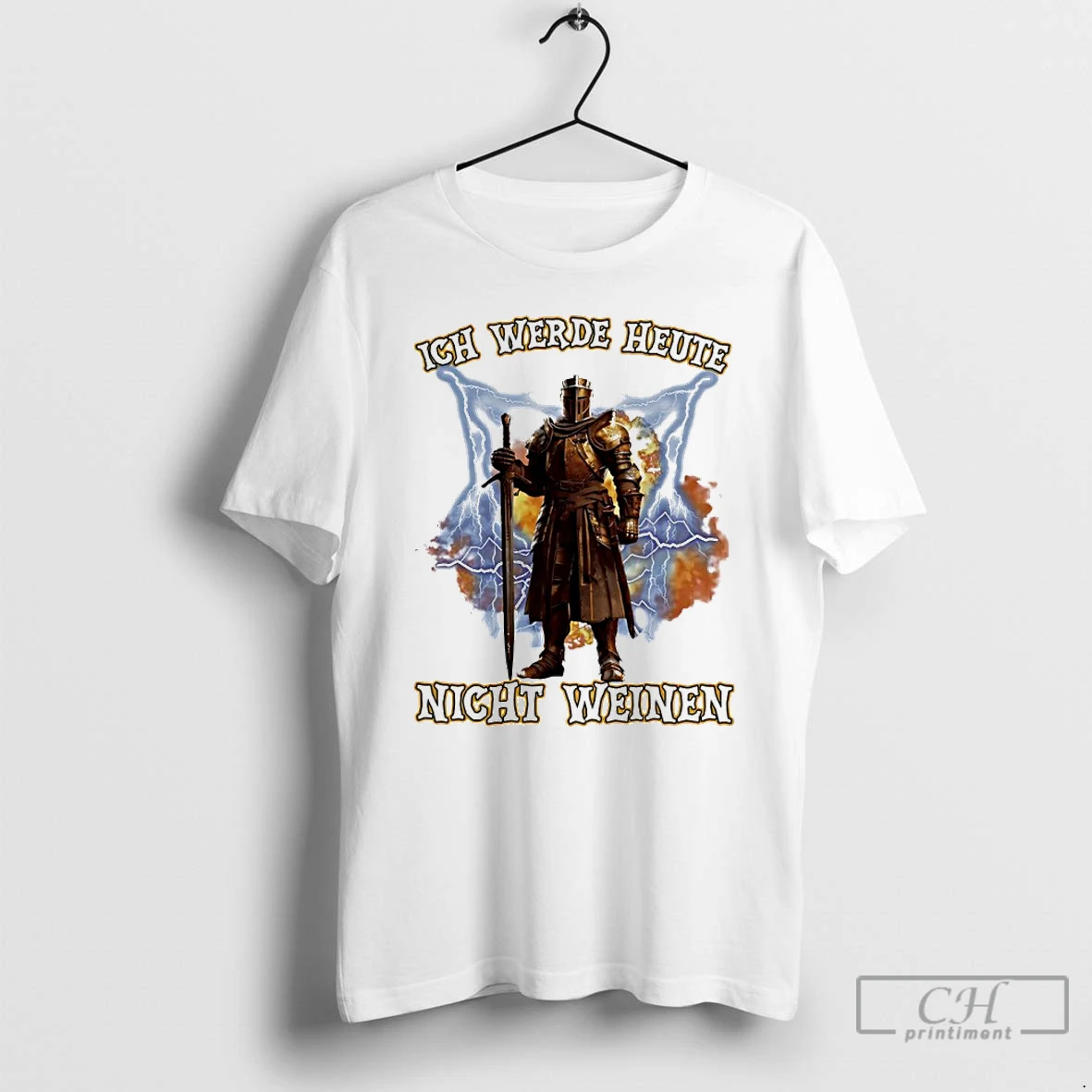 Premium Ich Werde Heute Nicht Weinen T Shirts Hoodie