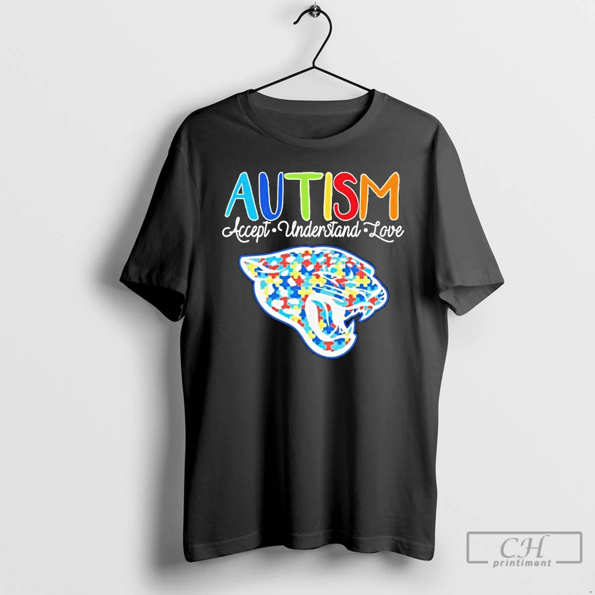 Premium Jacksonville Jaguars Autism Accept Understand Love T Shirts Hoodie