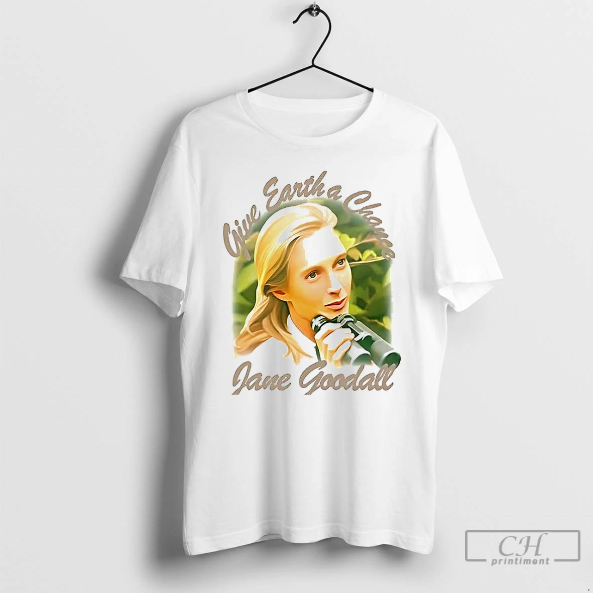 Premium Jane Goodall Give Earth A Chance Memorial T Shirts