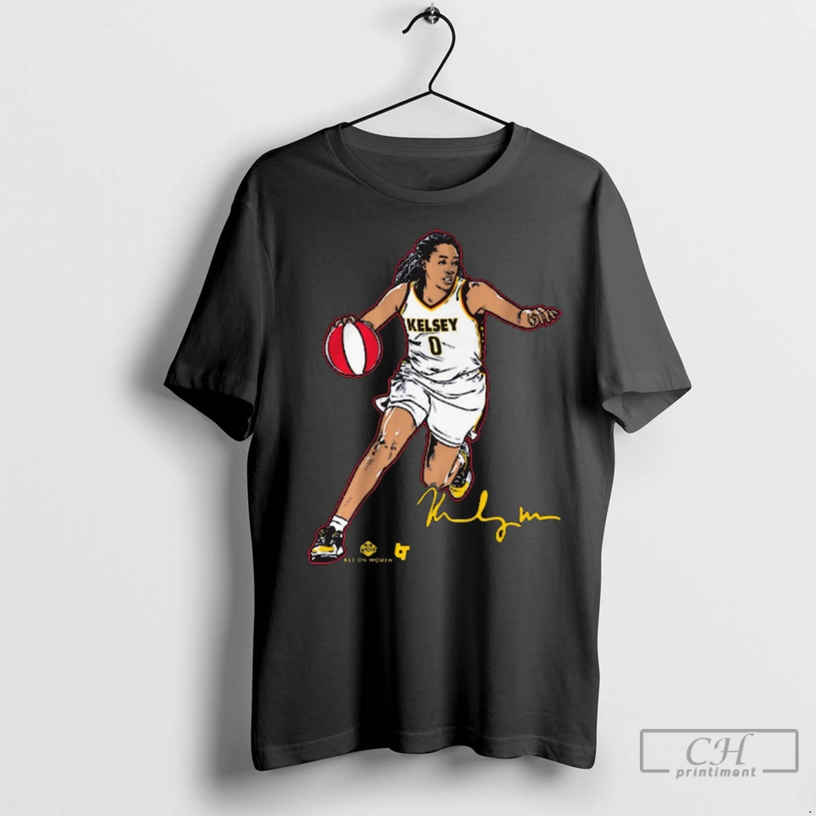Premium Kelsey Mitchell Superstar Pose Indiana Fever Wnba Bet On Women Signature T Shirt