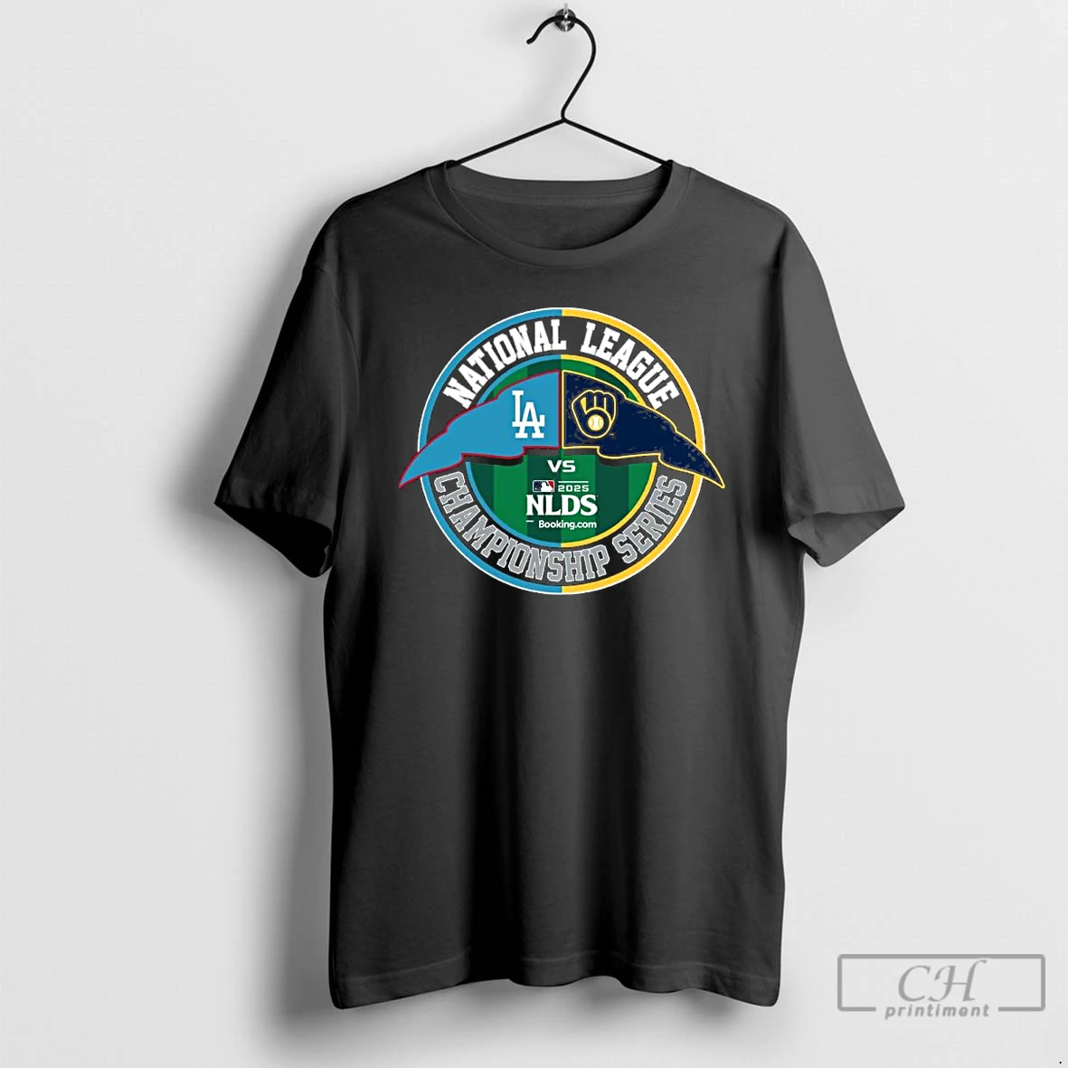 Premium Los Angeles Dodgers Vs Milwaukee Brewers 2025 National League Championship Series Matchup T Shirts Hoodie