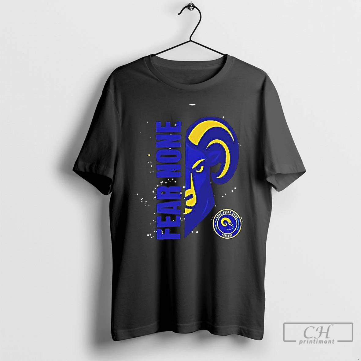 Premium Los Angeles Rams Fear None Logo T Shirts Hoodie