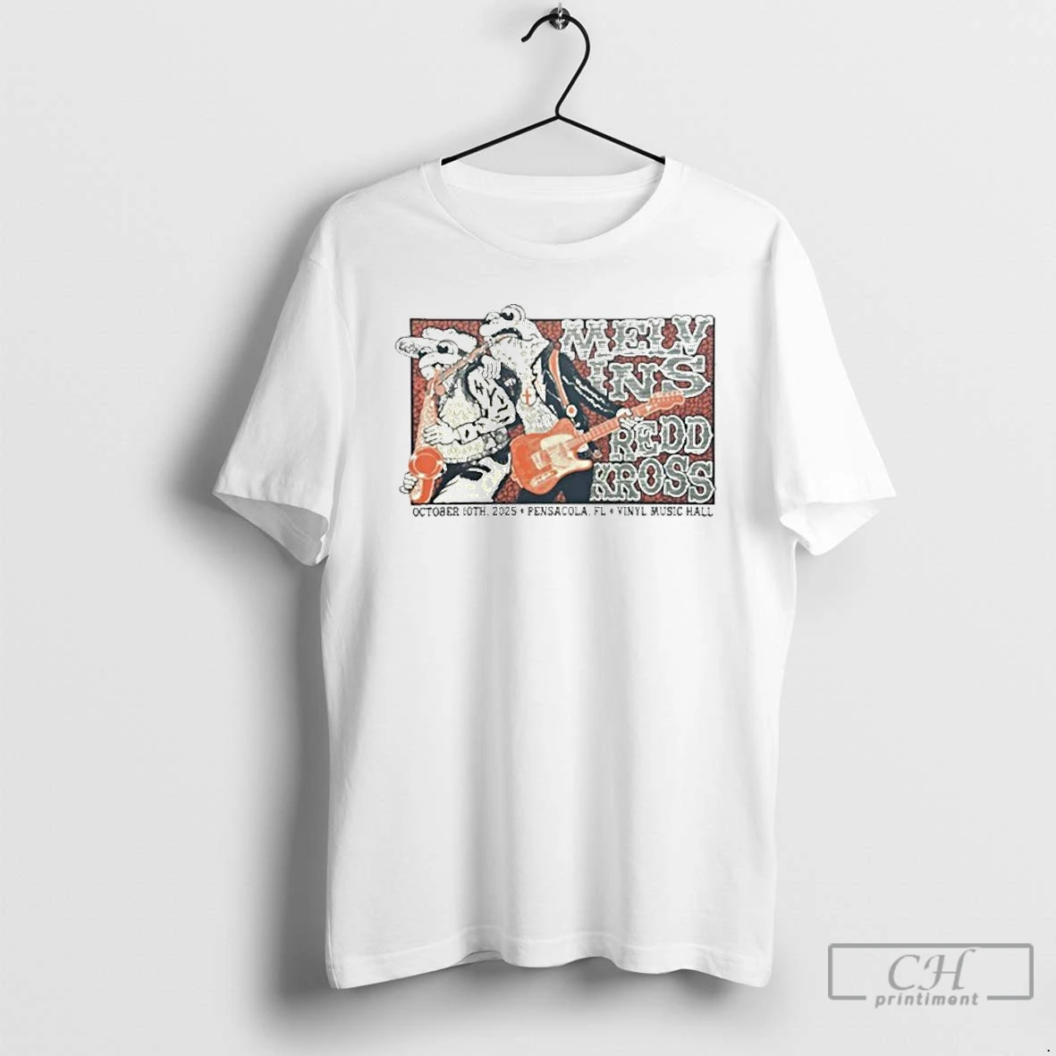 Premium Melvins And Redd Kross 10 10 2025 Pensacola Fl Frogs T Shirts Hoodie