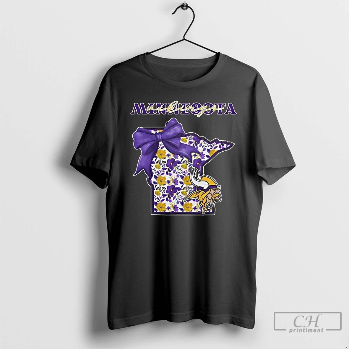 Premium Minnesota Vikings Nfl Cozy State Bow 2025 Long Sleve T Shirts Hoodie