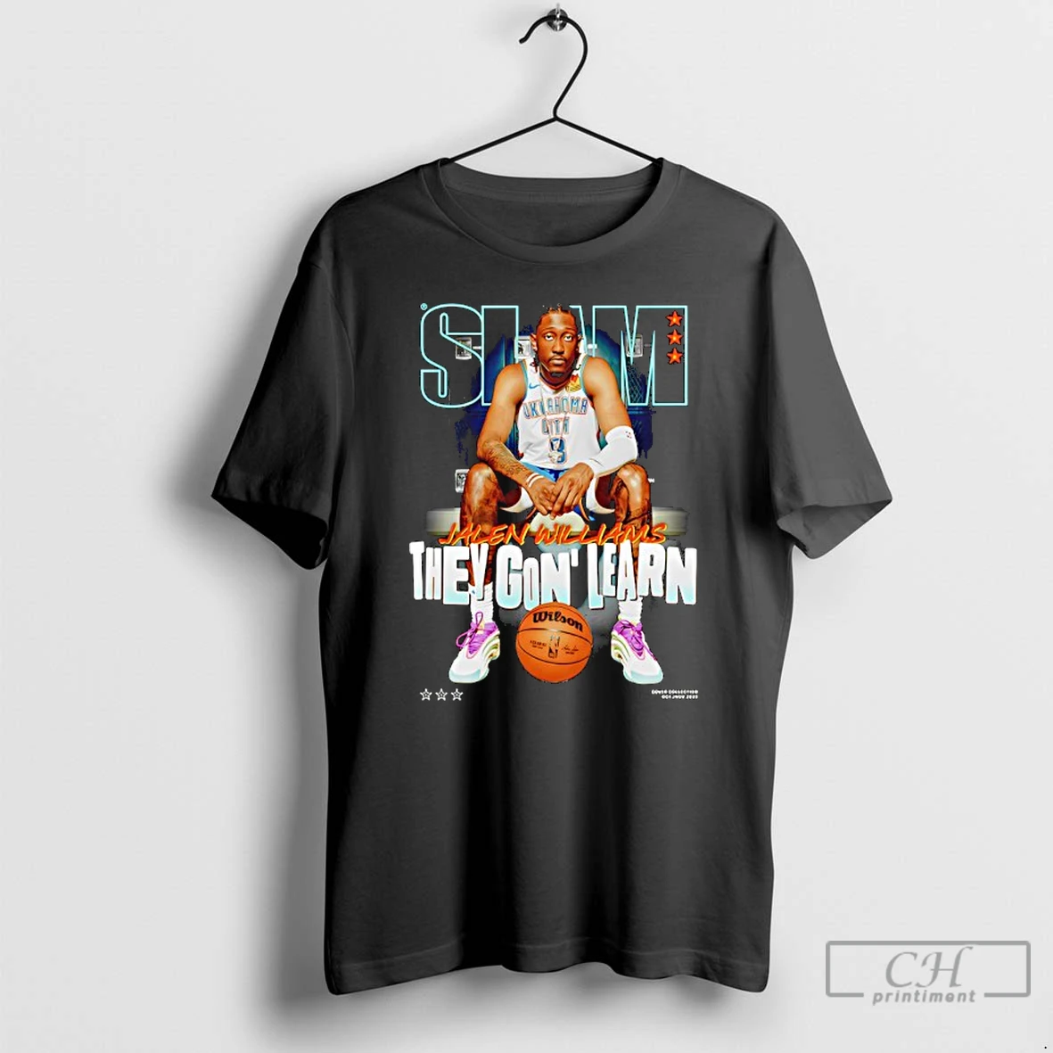 Premium Oklahoma City Thunder Jalen Williams Slam October November 2025 Cover T Shirts Hoodie