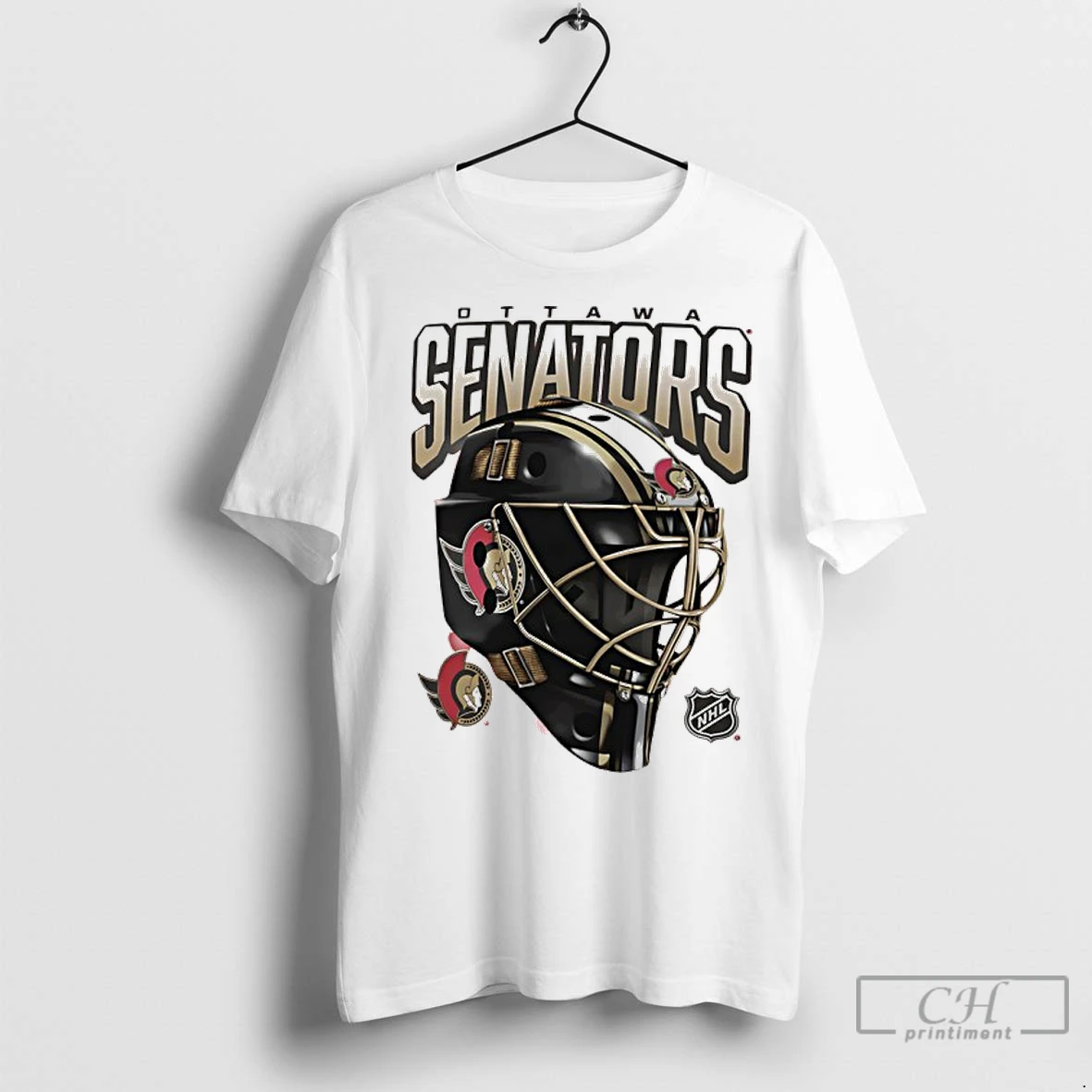Premium Ottawa Senators Penalty Box Hockey Helmet T Shirt