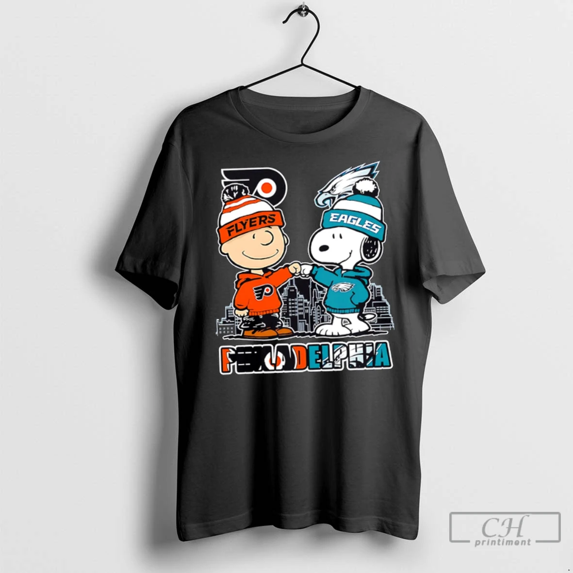 Premium Philadelphia Flyers X Eagles Snoopy T Shirt