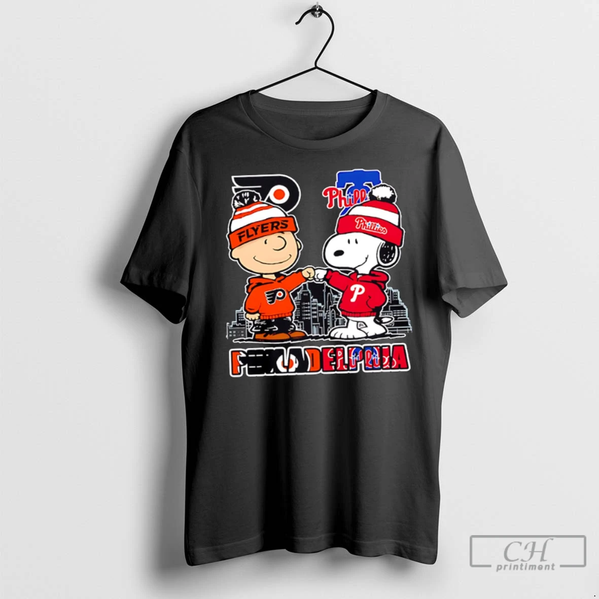 Premium Philadelphia Flyers X Phillies Snoopy T Shirt