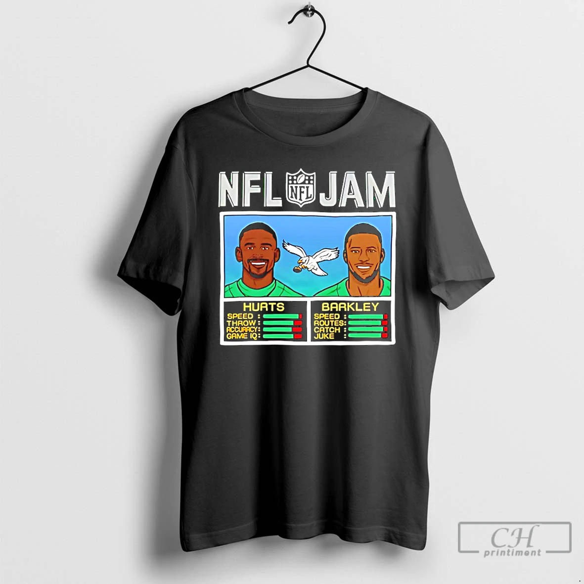 Premium Philadelphia Saquon Barkley And Kelly Green Nfl Jam T Shirts
