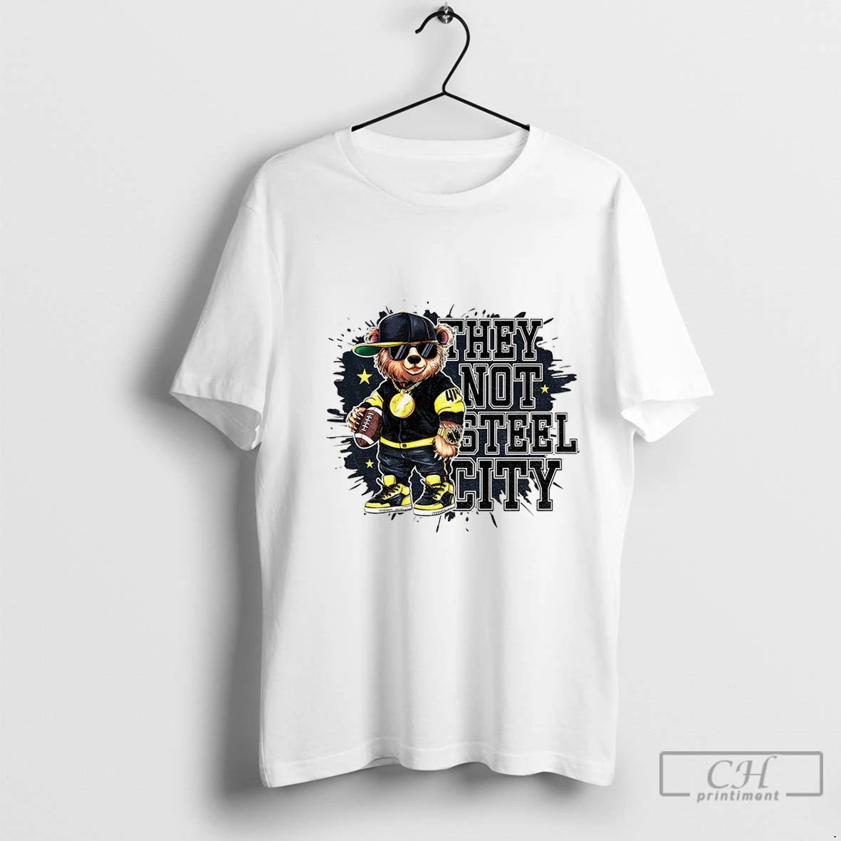 Premium Pittsburgh Steelers Bear They Not Steel City T Shirt