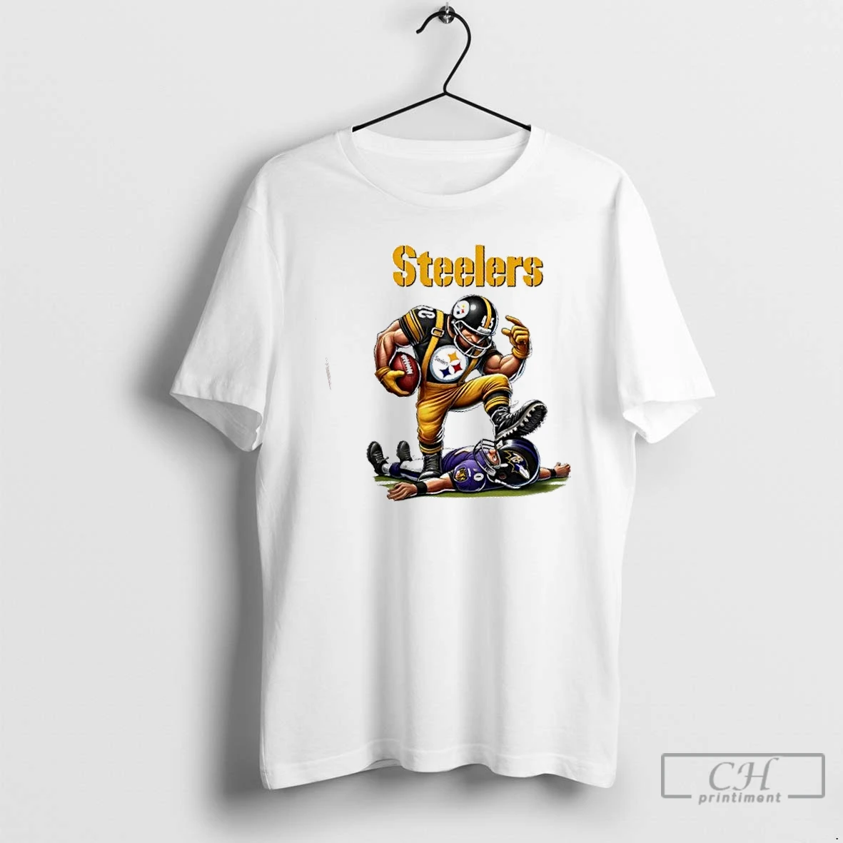 Premium Pittsburgh Steelers Win Baltimore Ravens Lose Football Mascots Battle T Shirts Hoodie