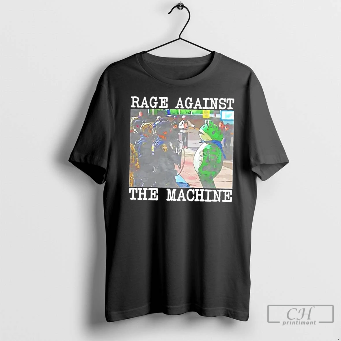 Premium Portland Frog X Ice Rage Against The Machine T Shirt
