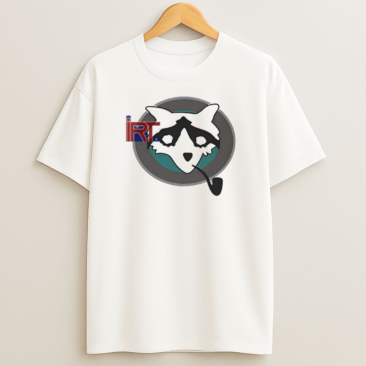 Premium Raccoon With Pipe Sweatshirt Tee