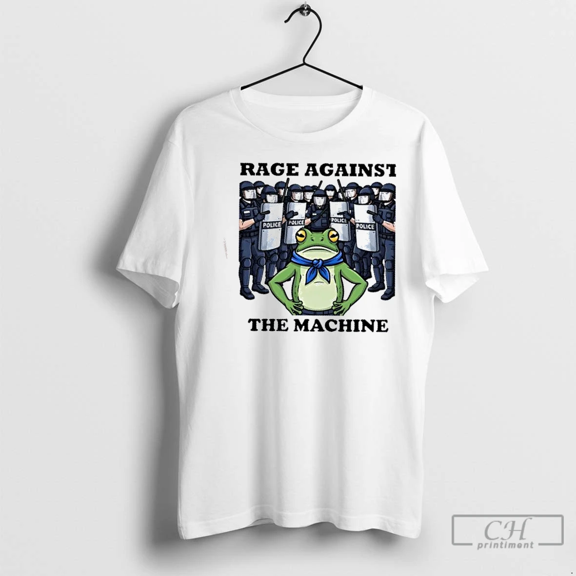 Premium Rage Against The Machine Frog Portland Frog Protest T Shirt