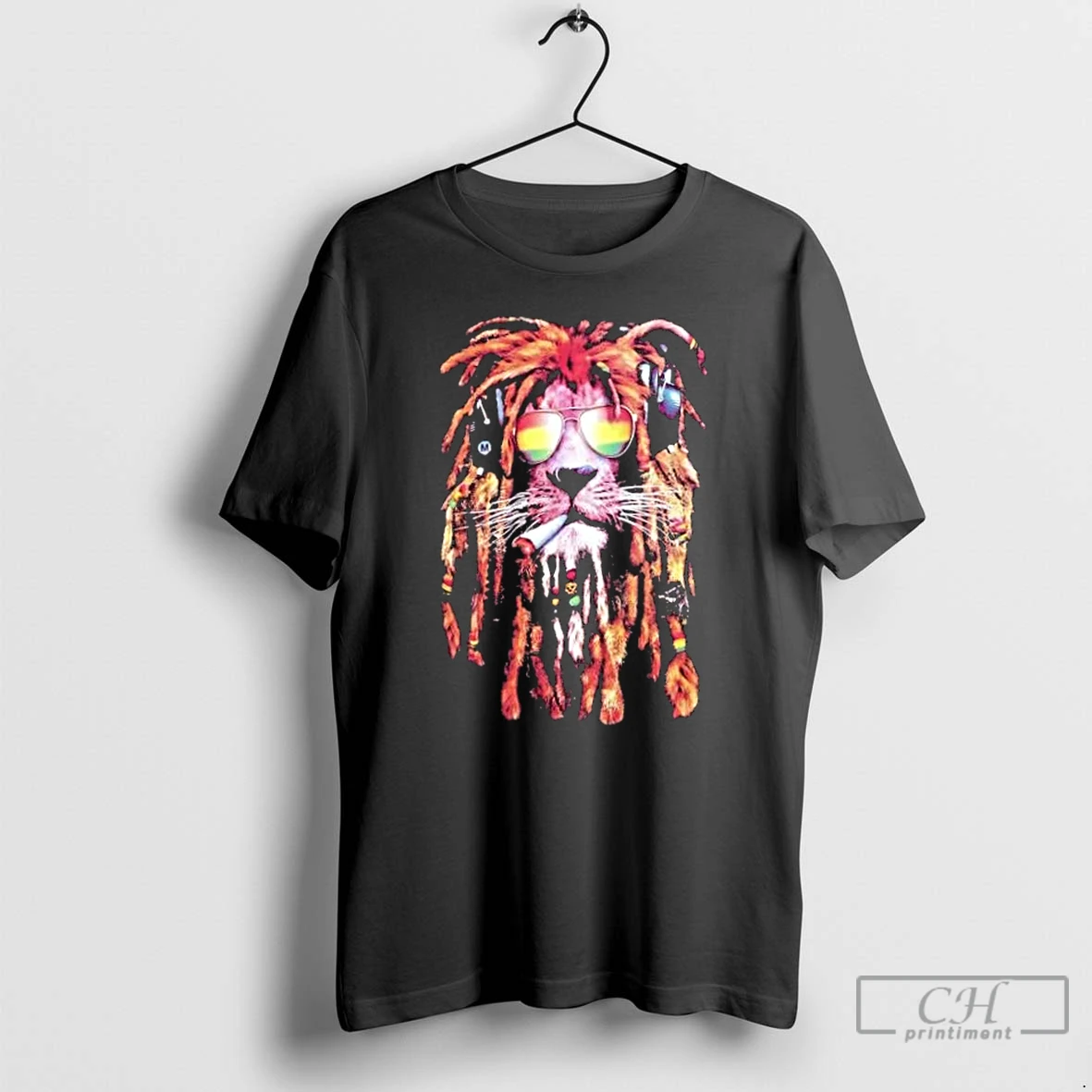 Premium Rasta Lion Reggae Vibes Cool Dreadlock T Shirts Hoodie