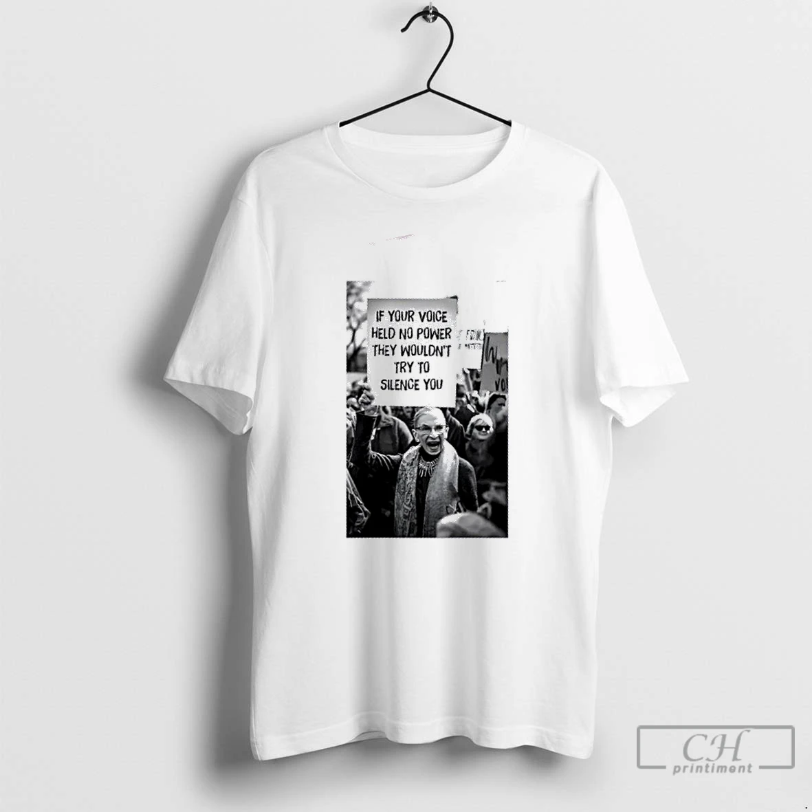 Premium Ruth Bader Ginsburg If Your Voice Held No Power They Wouldnt Try To Silence You T Shirts Hoodie