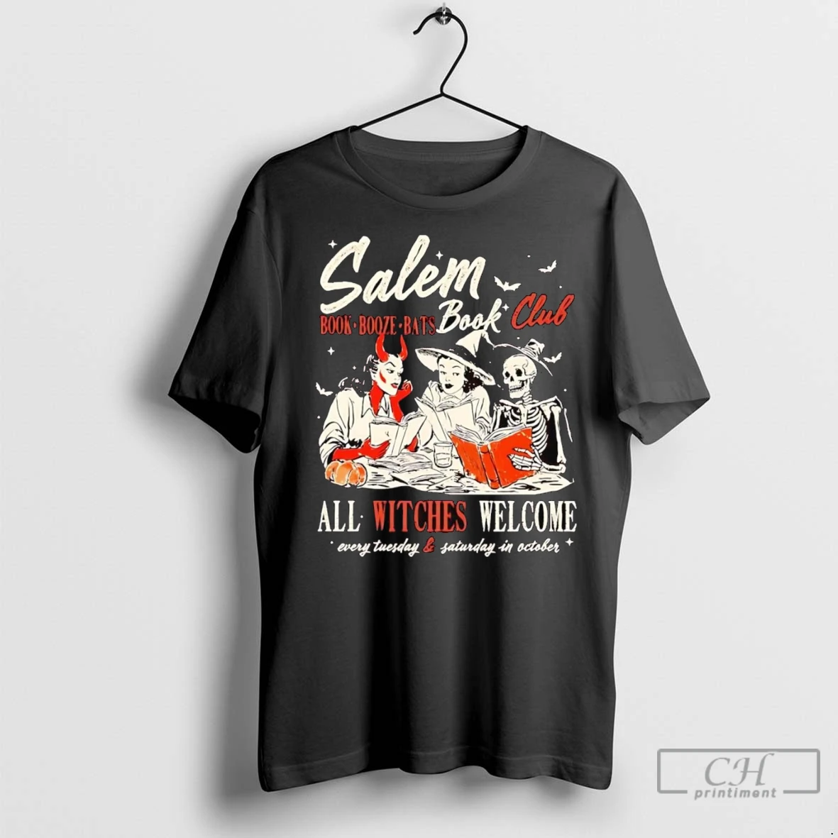 Premium Salem Book Club All Witches Welcome Every Tuesday And Saturday T Shirt