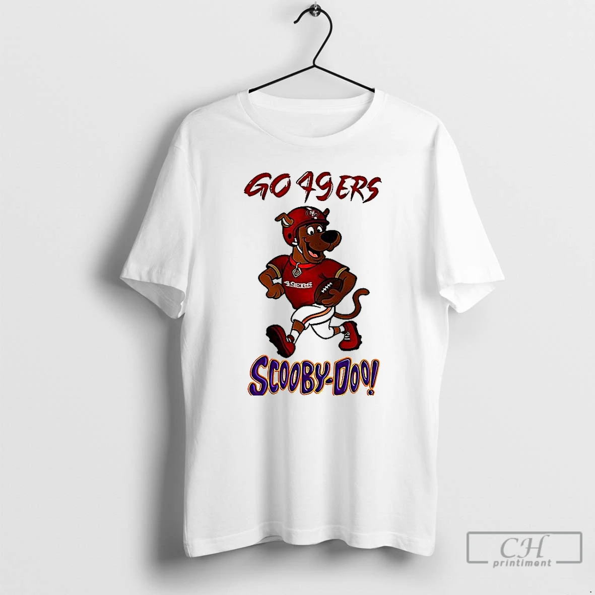 Premium Scooby Doo X San Francisco 49ers Fooball Go 49ers Shirts T Shirts